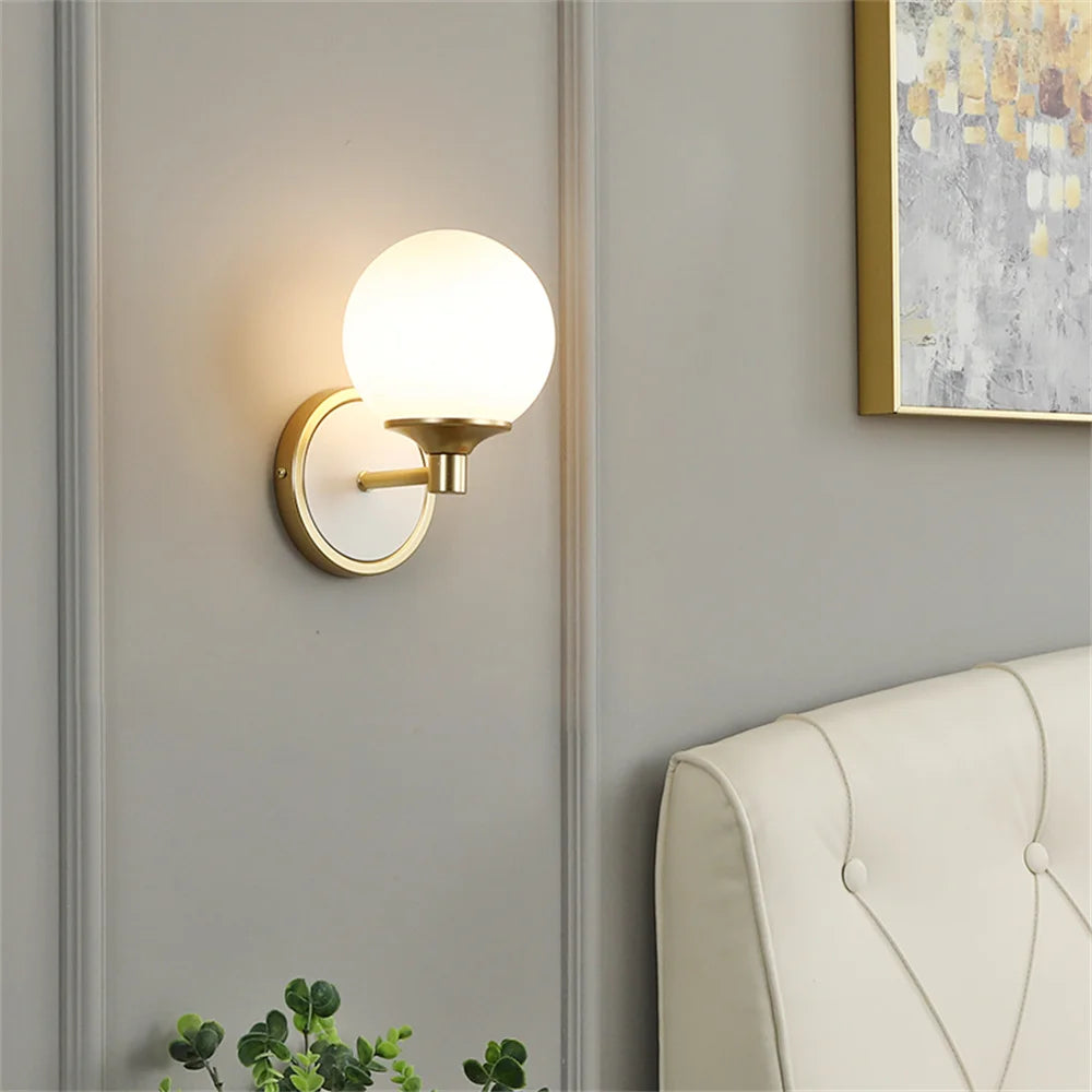 applique murale moderne nordique double tête led décoration maison