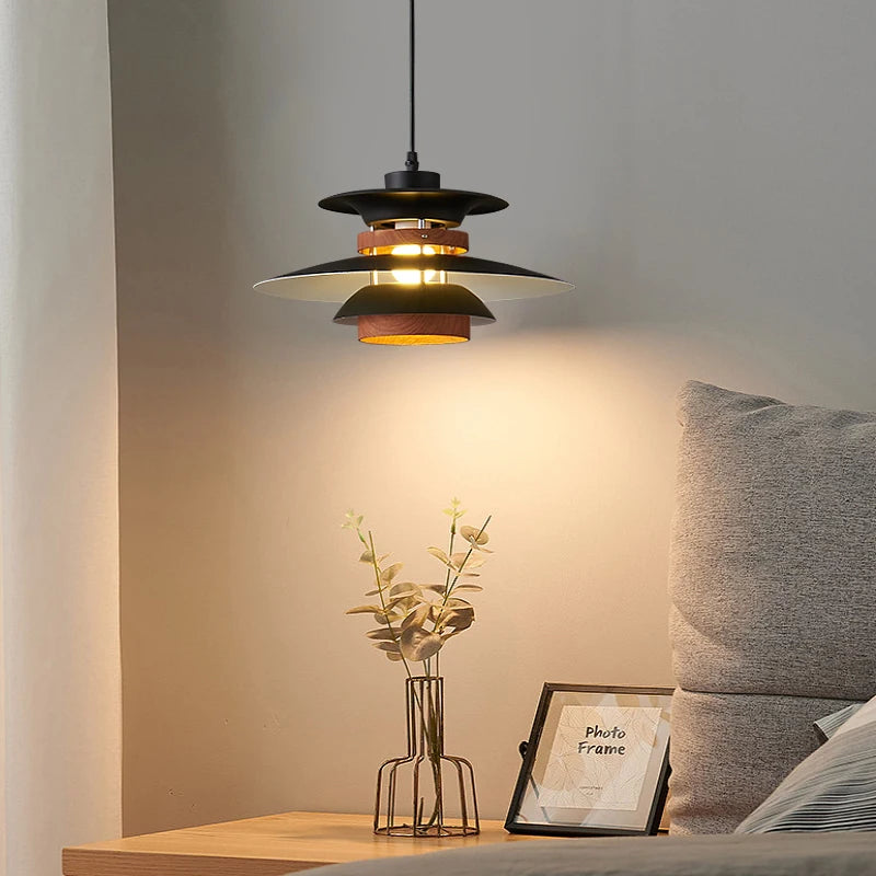 lustre moderne en forme de parapluie avec lumière colorée - vue 5 sur 12