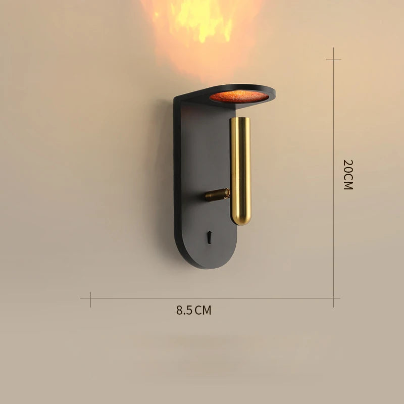 lustre led minimaliste flamme luxe appareil ménager moderne - vue 9 sur 9