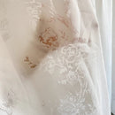 Voilage tulle floral moderne pour salon chambre fenêtre