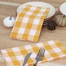 Serviette de table polyester motif carreaux style moderne