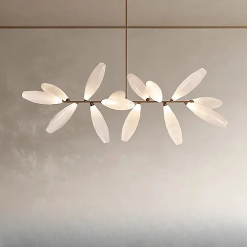 lustre moderne en verre nordique pour décoration intérieure