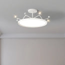 plafonnier en forme de couronne pour chambre d'enfant princesse protection des yeux