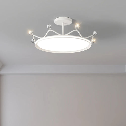 plafonnier en forme de couronne pour chambre d'enfant princesse protection des yeux