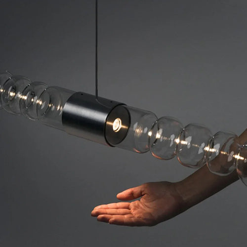 lustre en verre design créatif minimaliste pour restaurant moderne - vue 3 sur 7