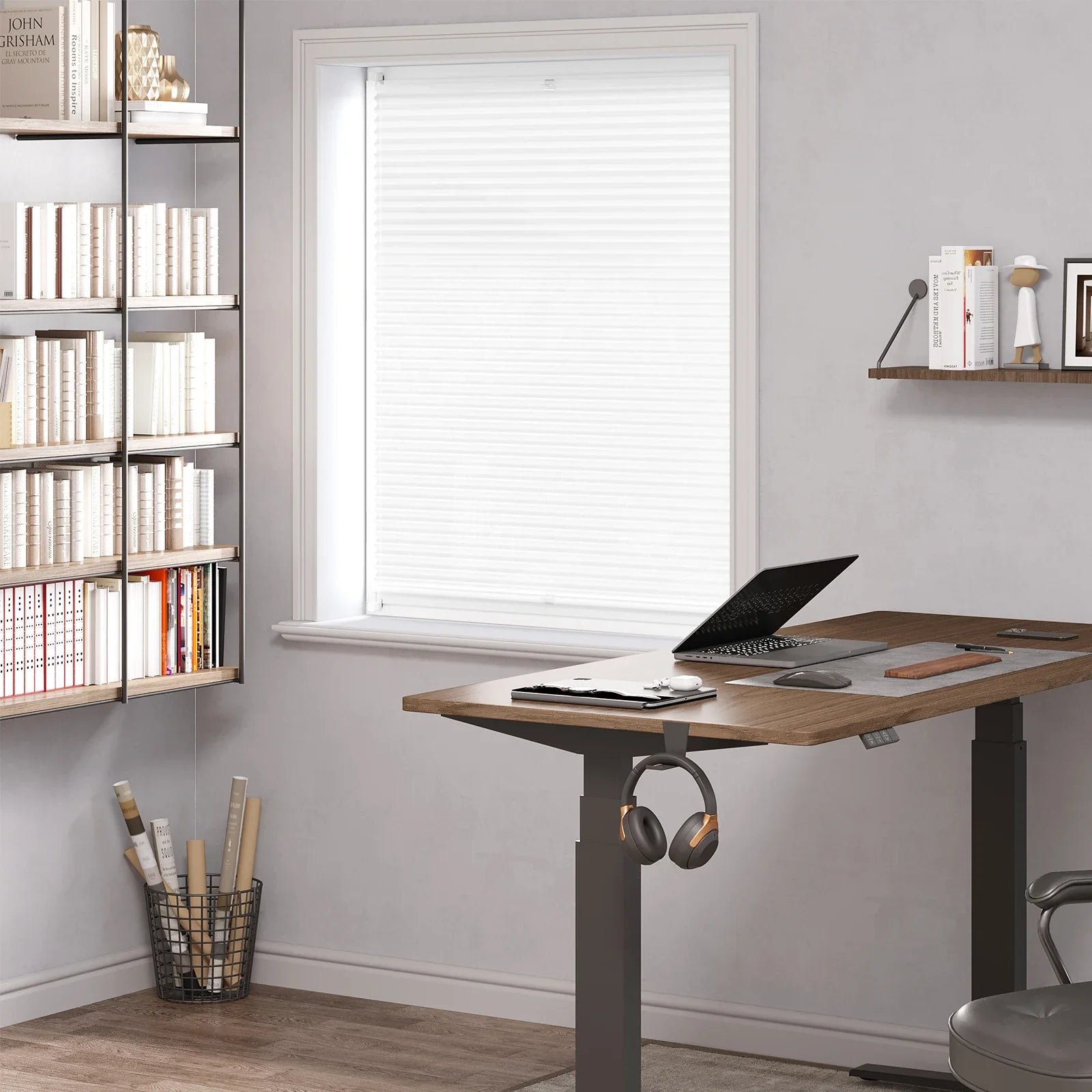 Store plissé sans perçage protection solaire fenêtre intérieur - vue 7 sur 6
