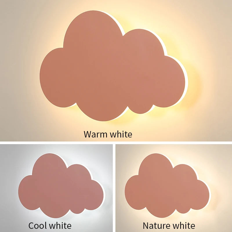 Applique murale en forme de nuage pour chambre de bébé