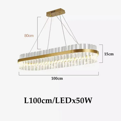 lustre led moderne en cristal pour un éclairage élégant - vue 12 sur 15