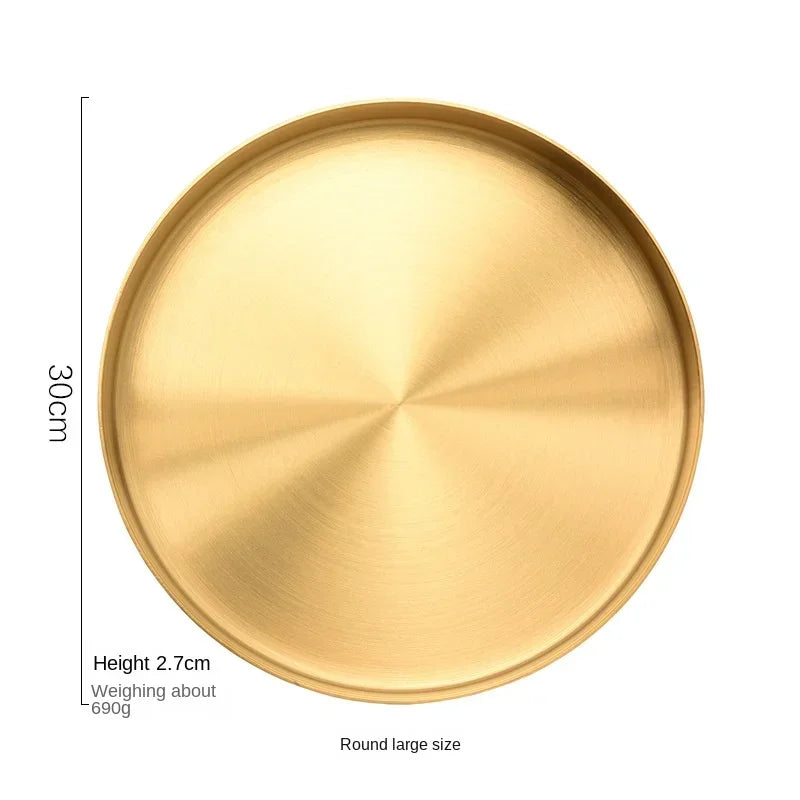 plateau de rangement en acier inoxydable pour bijoux et décorations - vue 15 sur 15