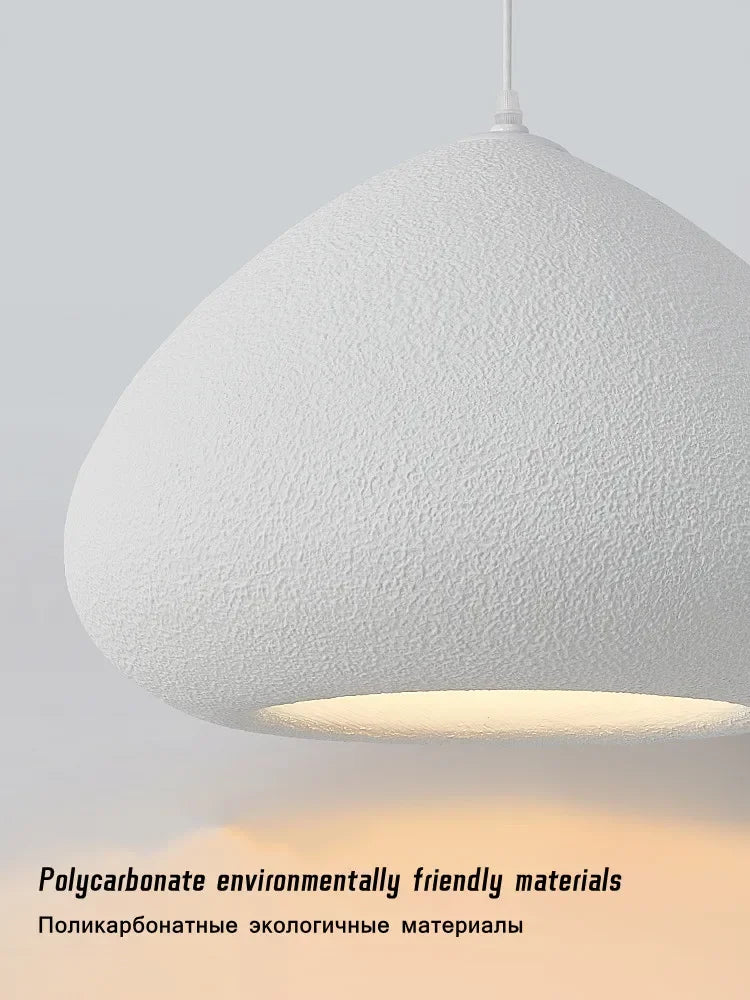 Nordic Handmade Wabi Sabi Pendant Light Restaurant Cream Style Table Lamp Loft Bedroom Decor LED Chandelier Kitchen Accessories - vue 6 sur 11