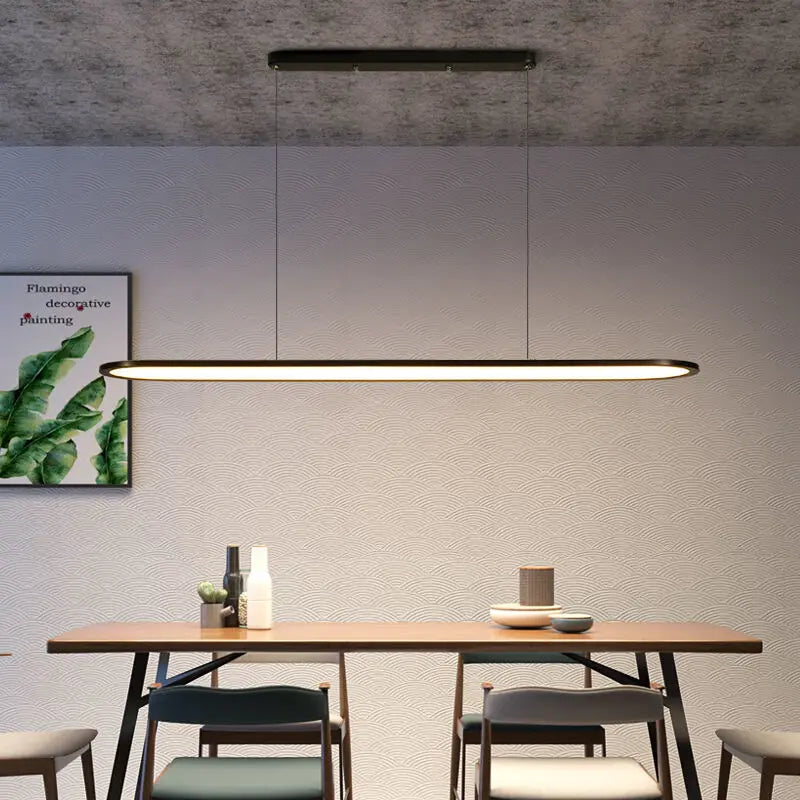 lustre suspension led design minimaliste pour éclairage - vue 3 sur 16