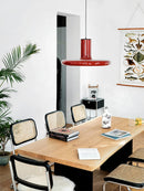 Suspension soucoupe volante rouge ovni nordique Vintage