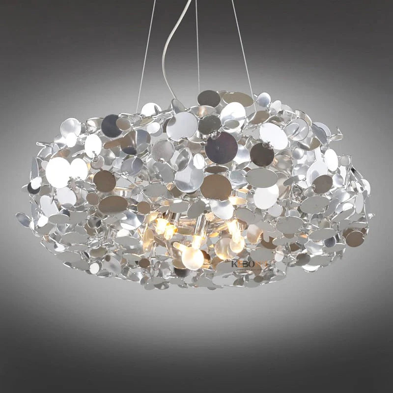 suspension de luxe postmodernes en acier inoxydable - vue 5 sur 8