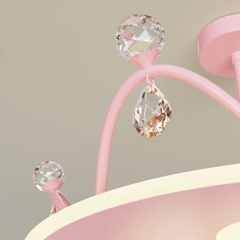 lampe créative en cristal pour chambre de princesse moderne - vue 7 sur 21