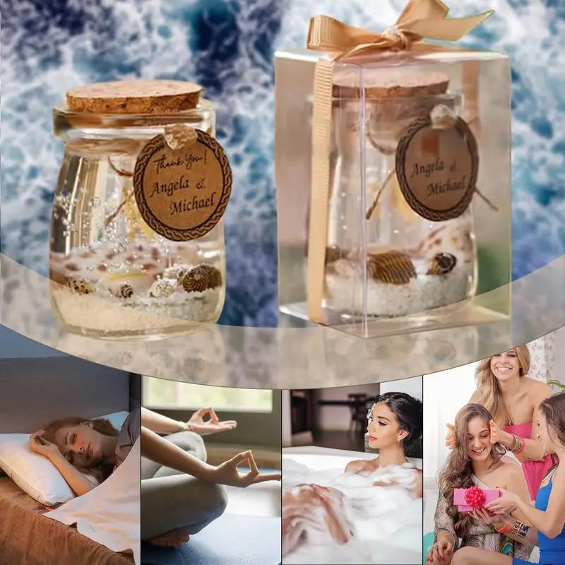 bougies parfumées thème marin gel cire pour aromathérapie et décoration - vue 6 sur 10