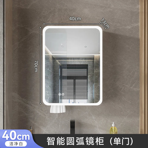 armoire intelligente avec rangement éclairé et toilettes séparées - vue 15 sur 14