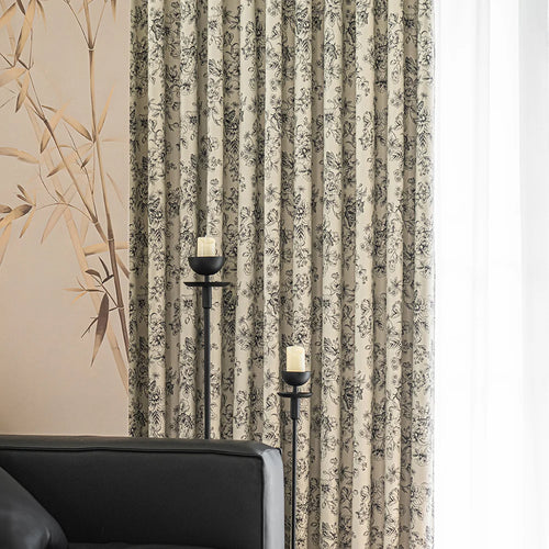 Rideau occultant à motifs imprimés pour salon chambre