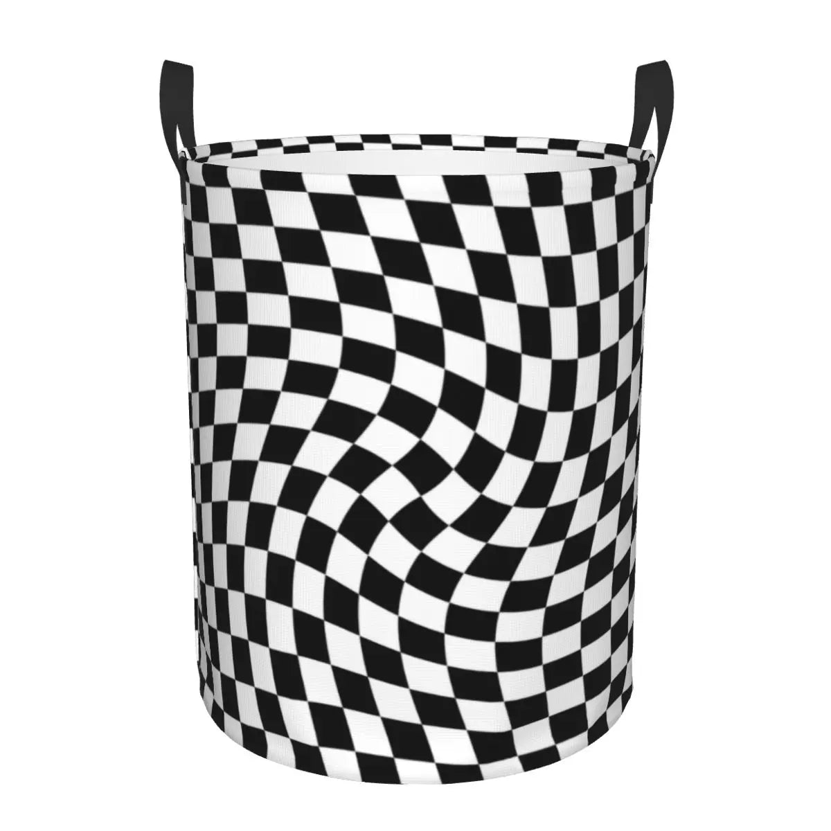 panier à linge pliable personnalisé à damier géométrique pour enfant - vue 19 sur 30