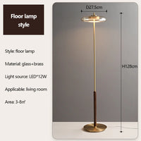 suspension en laiton et noyer design nordique luxueux
