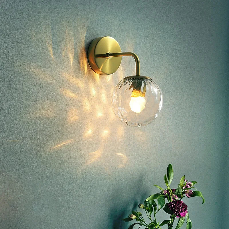 applique murale en verre style européen à led pour intérieur - vue 3 sur 6