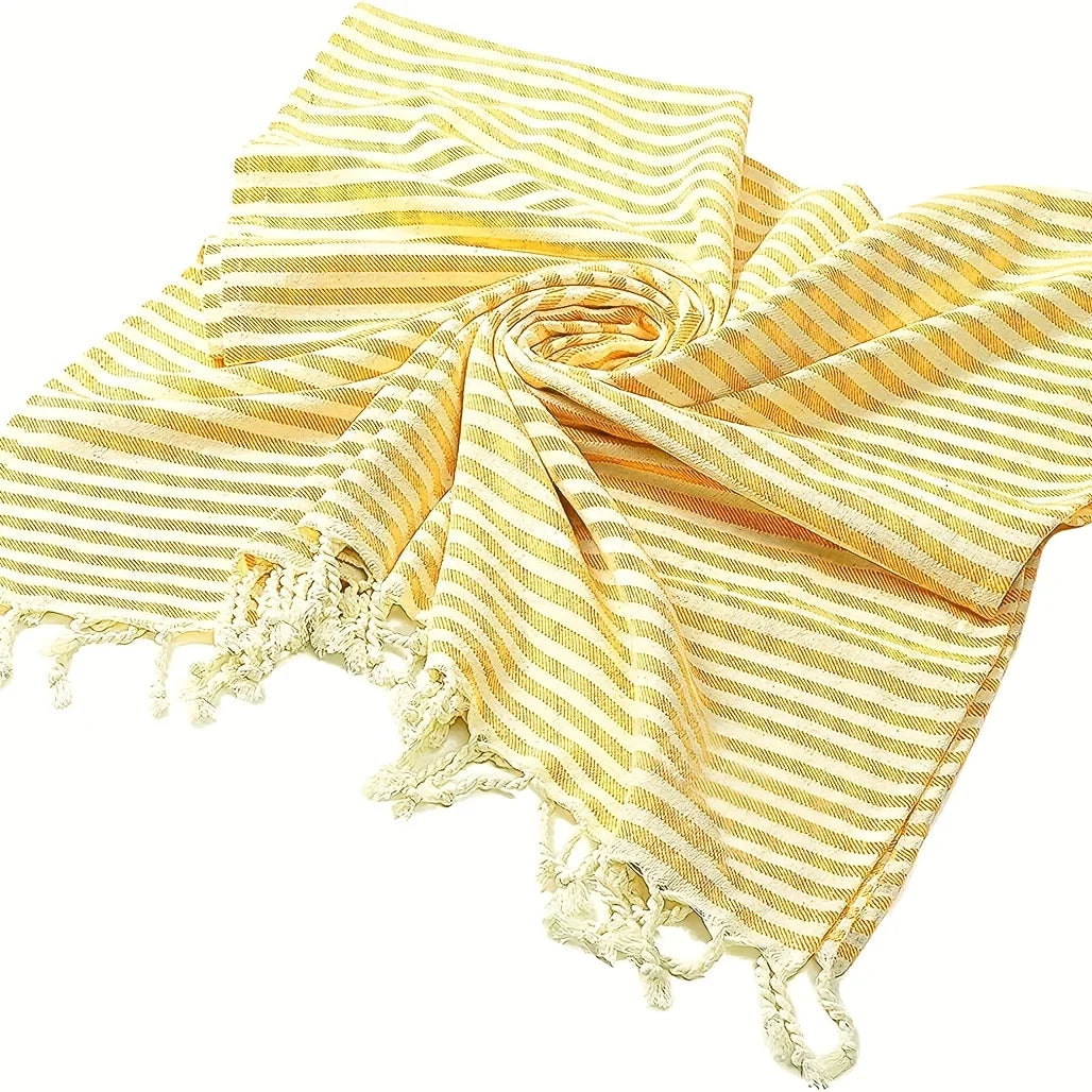 Serviette de plage turque coton tisse style boheme - vue 4 sur 6