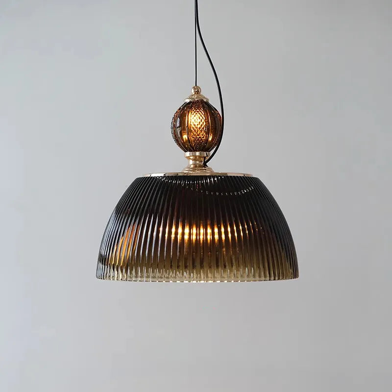Suspension LED en verre au design nordique moderne