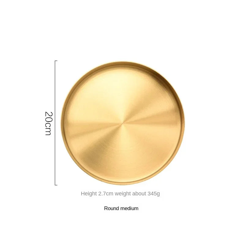 plateau de rangement en acier inoxydable pour bijoux et décorations - vue 12 sur 15