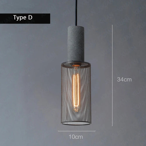 Loft Suspension lampes fer forgé led Vintage Salle à manger - vue 11 sur 12