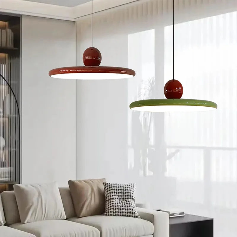 led nordique suspension lumière soucoupe volante éclairage intérieur - vue 3 sur 12