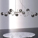 lustre nordique créatif en verre art lumineux pour décoration intérieure