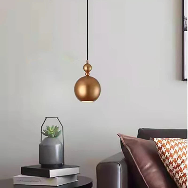 suspension vintage en cuivre avec 	 réglable - vue 3 sur 8