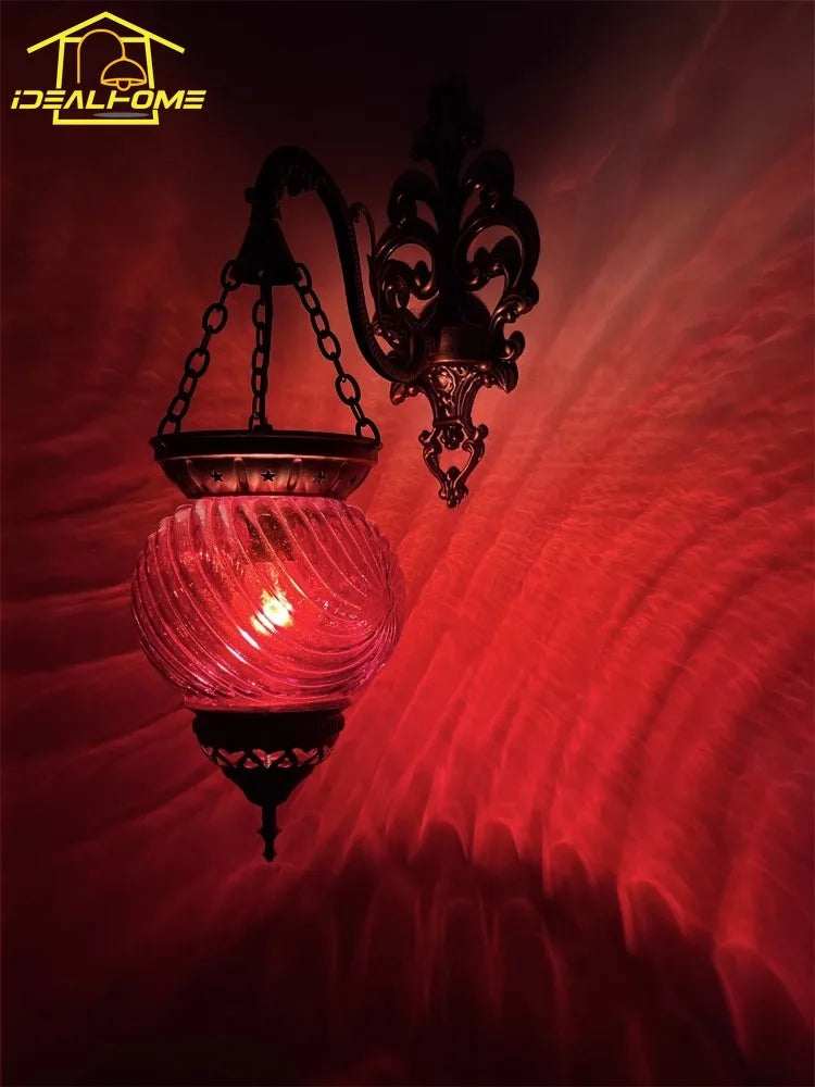 applique murale en verre coloré design ottoman pour café et restaurant - vue 6 sur 6