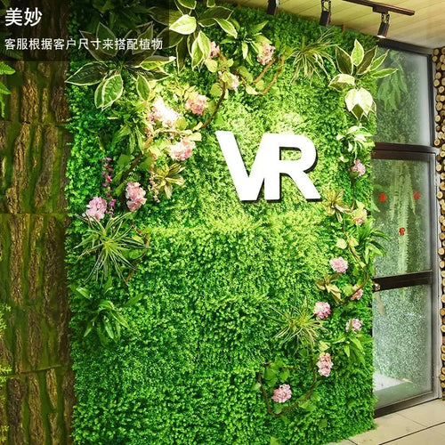décoration végétale murale verte pour intérieur élégant