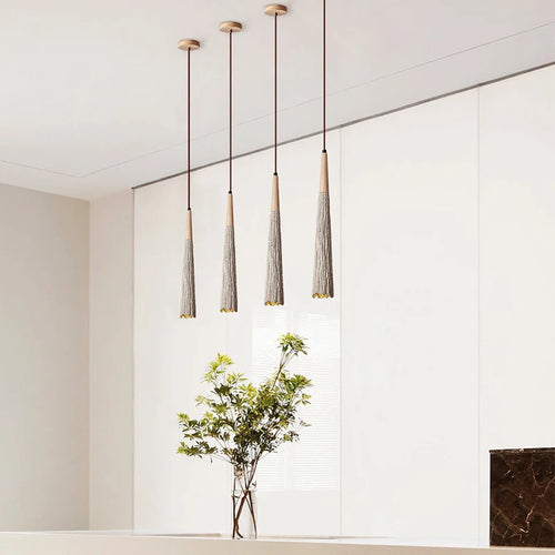 suspension wabi-sabi en ciment pour décoration intérieure moderne - vue 6 sur 6