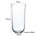 Verres fins style collins cocktail whisky jus eau
