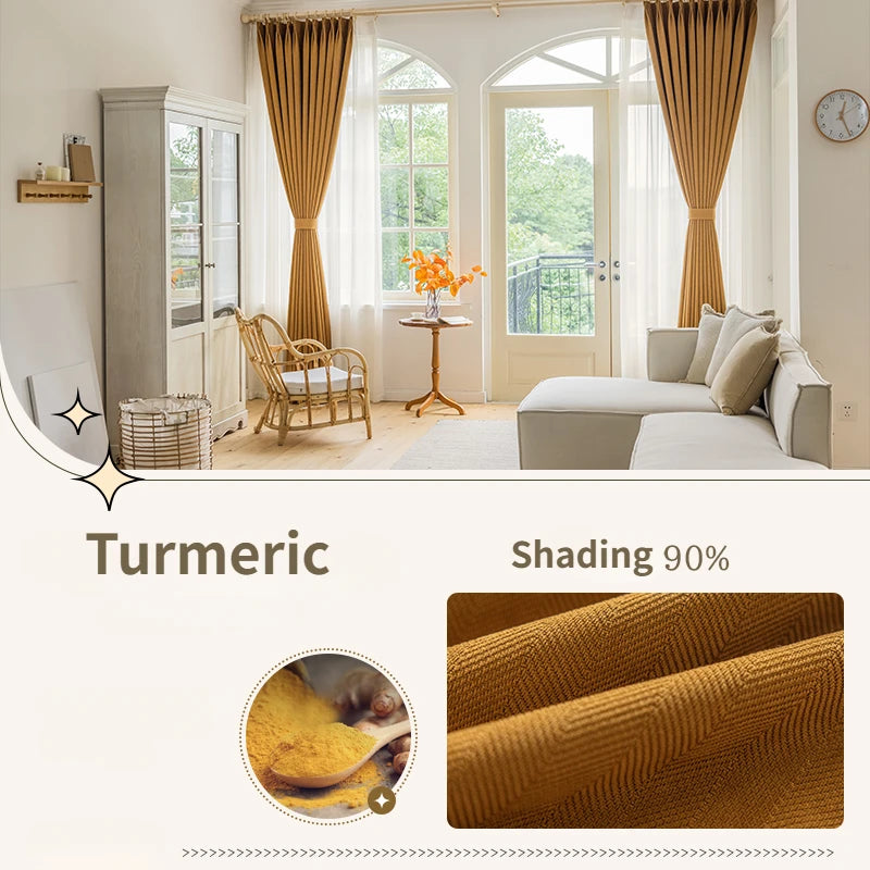 Rideau occultant uni style moderne pour salon chambre - vue 12 sur 23