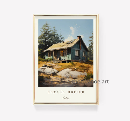 bibliothèque d'œuvres d'art d'edward hopper affiches modernes décoratives