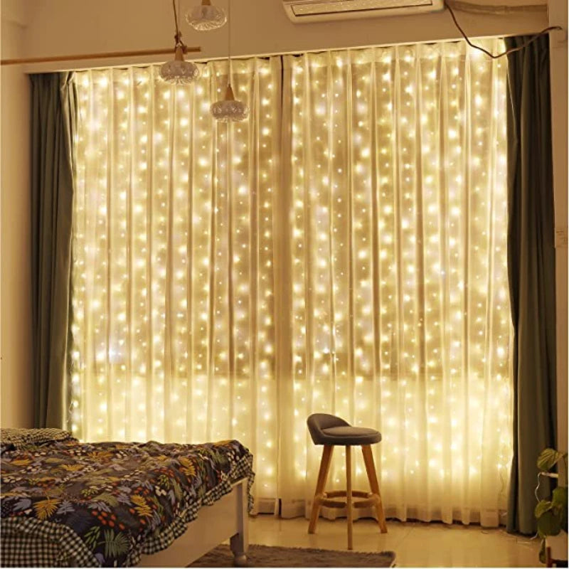 guirlande lumineuse led avec télécommande et 8 modes décoratifs - vue 7 sur 8