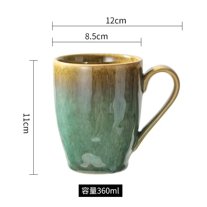 Grand mug ceramique minimaliste 350 ml micro ondes lave vaisselle