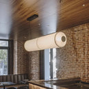 suspension cylindrique en tissu pour décoration intérieure élégante