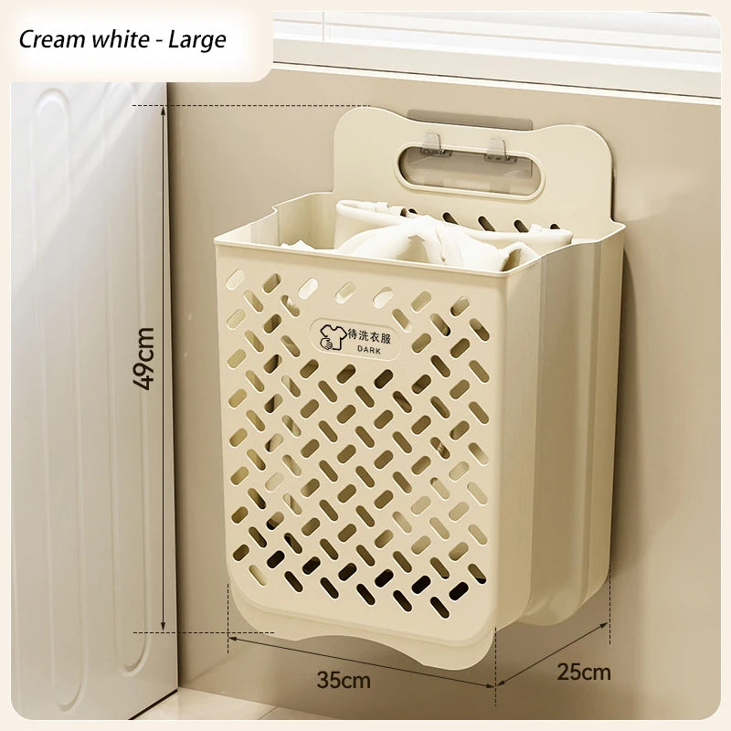 panier de rangement pliable à suspendre pour linge sale - vue 14 sur 19