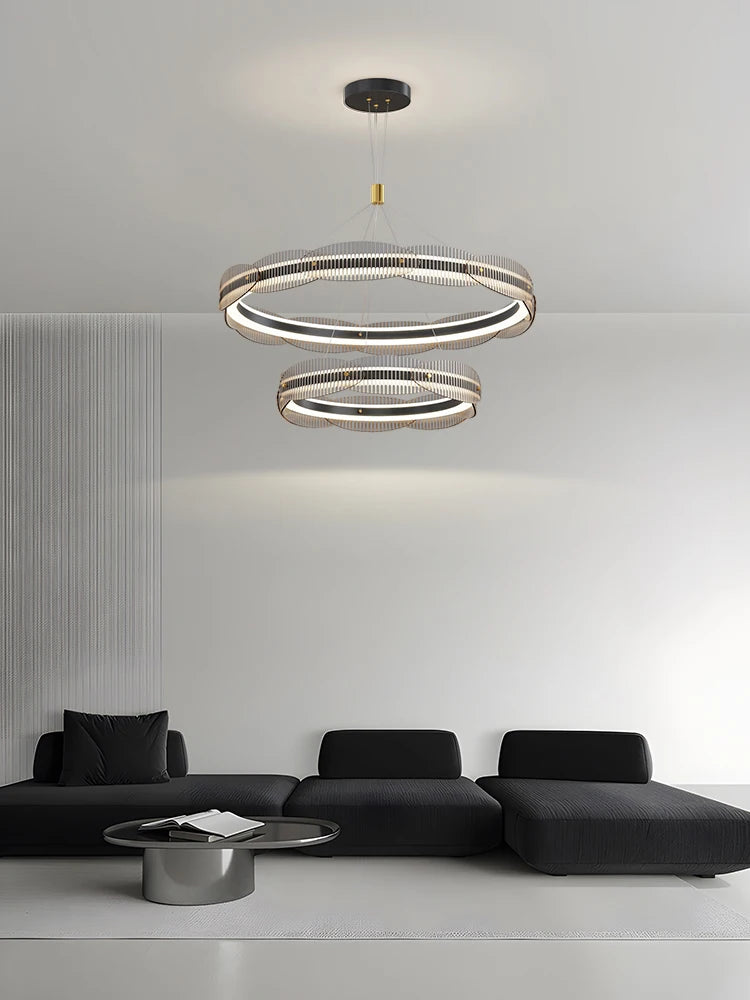 lustre moderne design pour salon et restaurant suspension - vue 4 sur 12