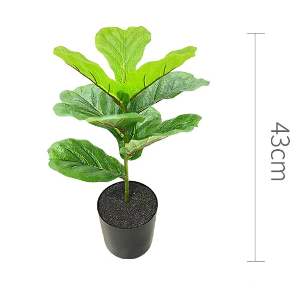 ficus lyrata plante artificielle décorative en pot pour intérieur - vue 12 sur 11