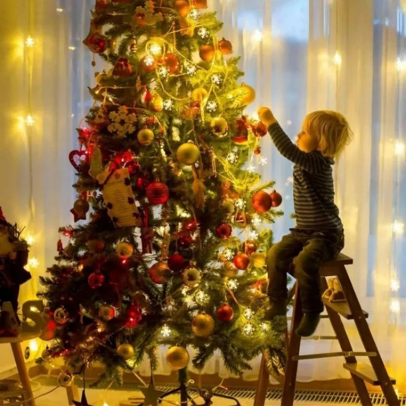 guirlande lumineuse à led flocon de neige pour fêtes et décorations - vue 4 sur 9