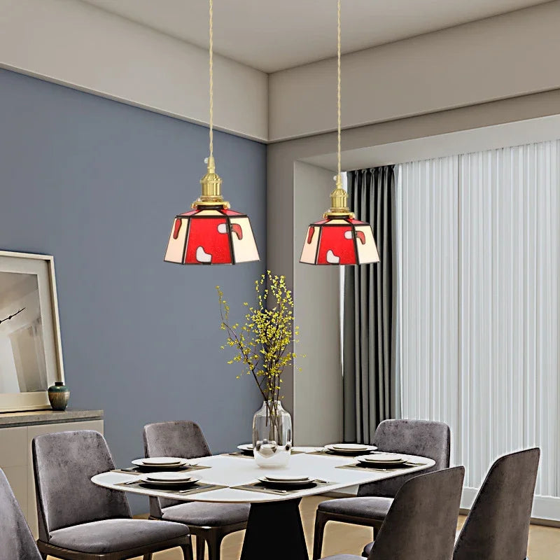lustre en verre lumineux pour décoration intérieure nordique - vue 4 sur 9