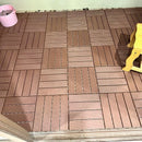 Dalle de sol clipsable 30x30 exterieur motif bois