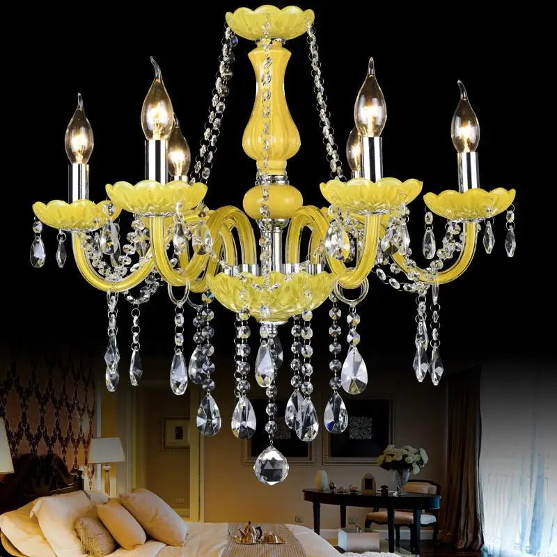 lustre en cristal fantaisie pour mariage moderne élégant - vue 11 sur 13
