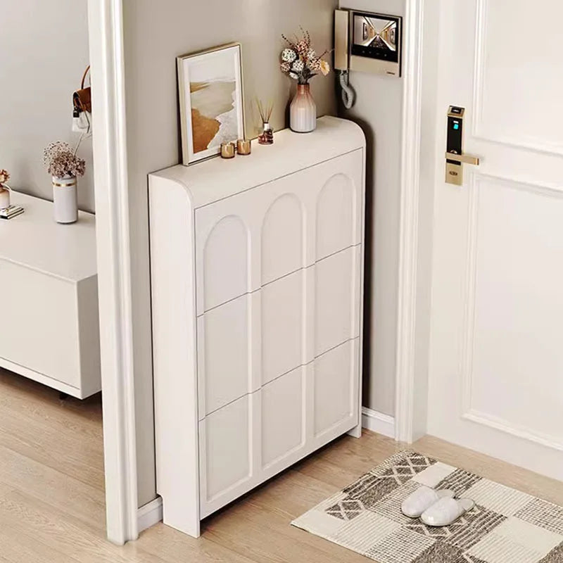 armoire à chaussures moderne en bois design nordique peu encombrant - vue 6 sur 20