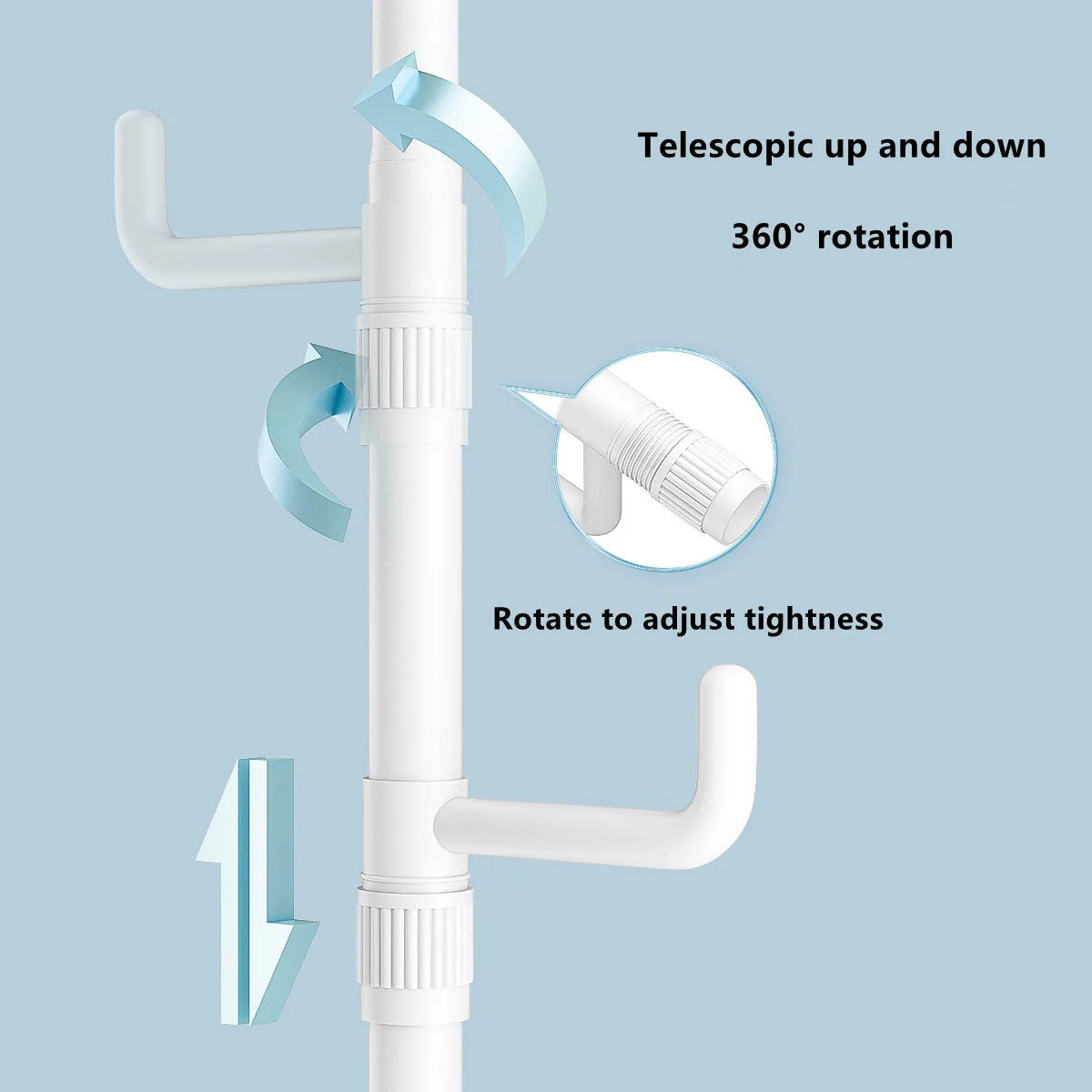 support de rangement vertical pour vêtements à la maison - vue 4 sur 12
