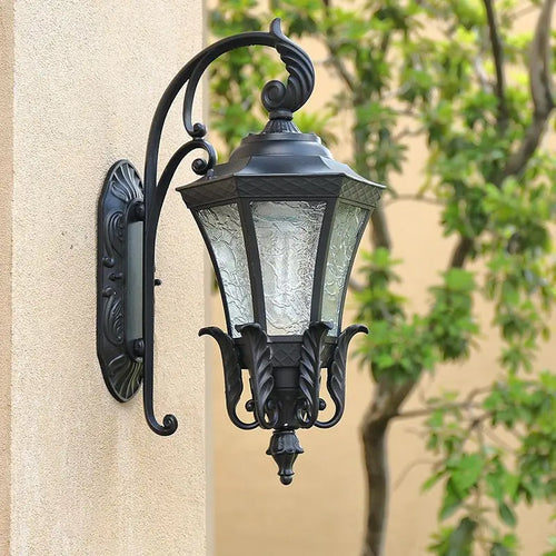 applique murale solaire étanche antirouille rétro europe pour jardin - vue 2 sur 12